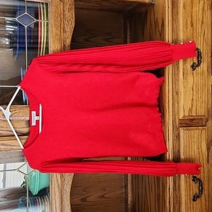 Red sweater size large